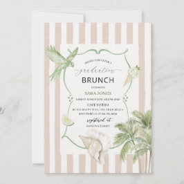 Watercolor Elegant Wildflowers graduatioInvitation Einladung
