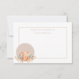 Watercolor Elephant Boho Safari Dankeskarte