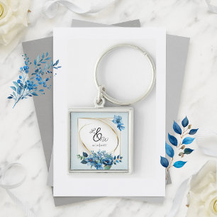 Watercolor Emerly Floral Wedding Schlüsselanhänger