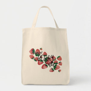 Watercolor-Entwurfs-Taschen-Tasche, Beere niedlich Tragetasche