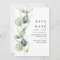 Watercolor Eucalyptus Greenery