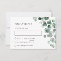 Watercolor Eucalyptus Leaves Wedding