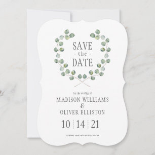 Watercolor-Eukalyptus-Blatt-Spant   Save the Date