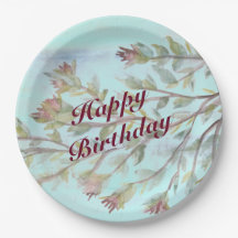 Watercolor-Event-Papiertafel in Burgund