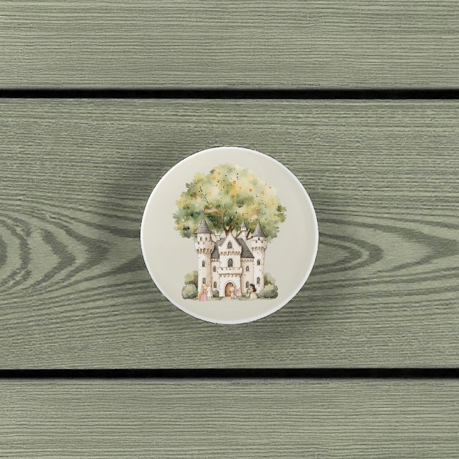 Watercolor Fairytale Princess Whimsical Keramikknauf (Von Creator hochgeladen)