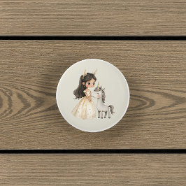 Watercolor Fairytale Princess Whimsical Keramikknauf