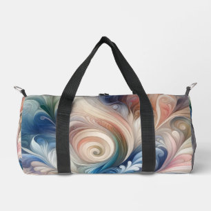 Watercolor Fantasy Floral Romantisches Muster Duffle Bag