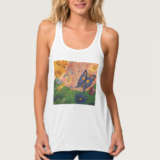 watercolor fantasy illustration woman goddess life tank top