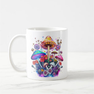 Watercolor Fantasy Mushrooms Kaffeetasse