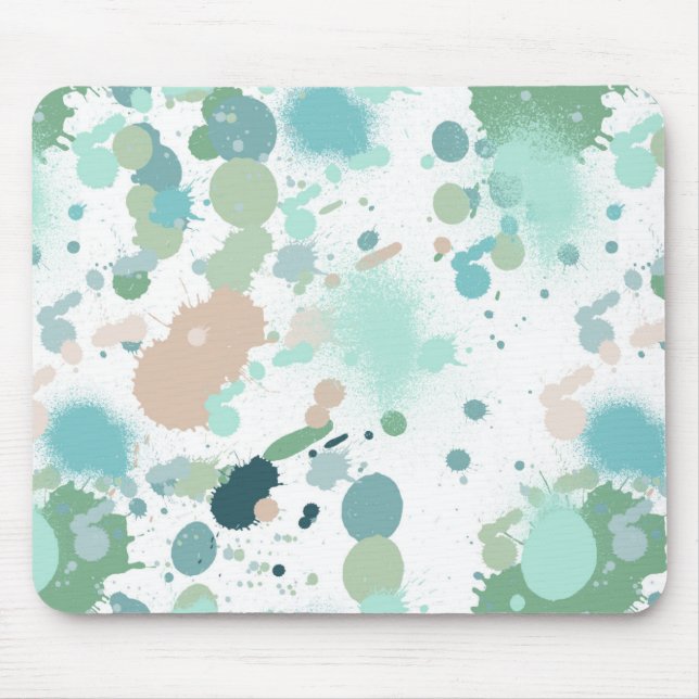 Watercolor-Farben-Spritzer Mousepad (Vorne)