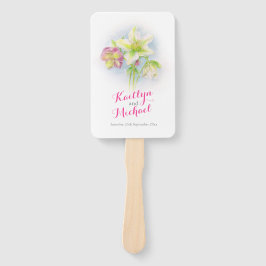 Watercolor Federhellebohrer Hochzeitsgebläse Fächer