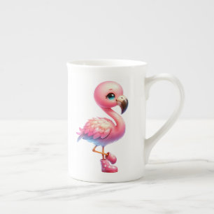 Watercolor Flamingo Cartoon Clipart Prozellantasse