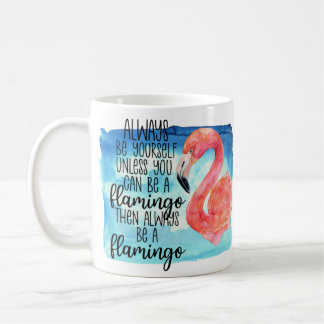 Watercolor Flamingo Kaffeetasse