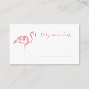 Watercolor Flamingo Kindernahrung Ideen Baby Dusch Begleitkarte
