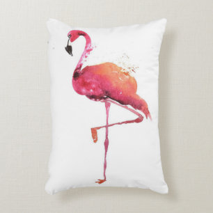 Watercolor Flamingo Liebhaber Funny Flamingo Lov Dekokissen