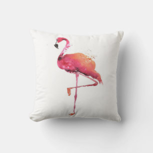 Watercolor Flamingo Liebhaber Funny Flamingo Lov Kissen
