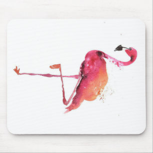 Watercolor Flamingo Liebhaber Funny Flamingo Lov Mousepad