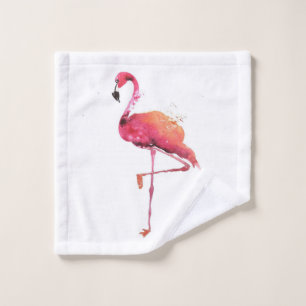 Watercolor Flamingo Liebhaber Funny Flamingo Lov Waschlappen