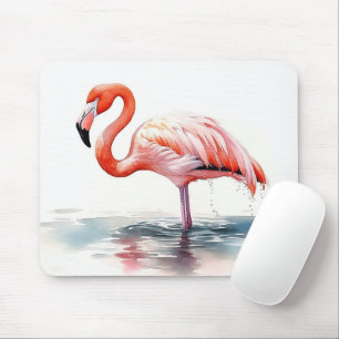 Watercolor Flamingo Mousepad
