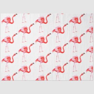 Watercolor Flamingo Series Design 15 Seidenpapier