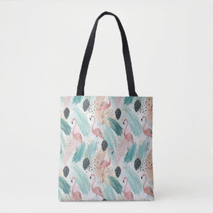 Watercolor Flamingo Tropisches Muster