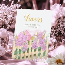 Watercolor Flieder Hochzeitsdusche-Geschenke She's