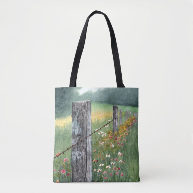 Watercolor floral art tote bag (Vorderseite)