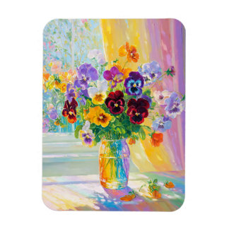 Watercolor Floral Birthday Magnet