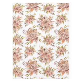 Watercolor Floral Clusters in Blush & Sage Tischdecke