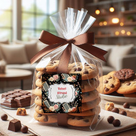 Watercolor Floral Lash Artist Runder Aufkleber