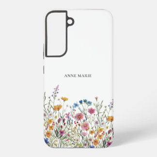 Watercolor Floral Personalized Samsung Galaxy Hülle