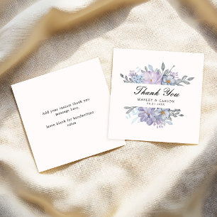 Watercolor Floral Script Hochzeitsbudget Vielen Da Mitteilungskarte