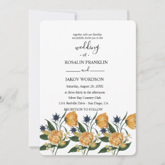 watercolor floral wedding Invitation Einladung