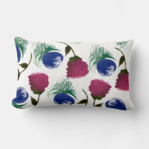 Watercolor Florals Blue Burgundy Grüne Farbe Maler