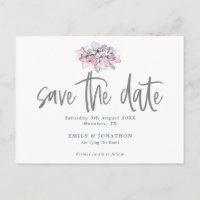 Watercolor Florals Stilvolle Schrift Save the Date
