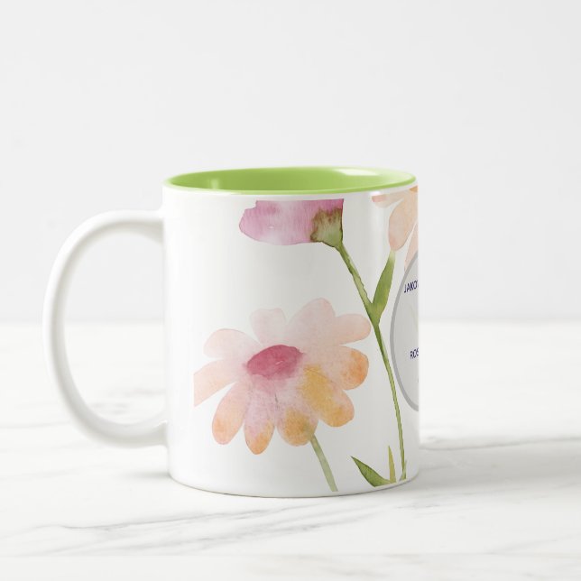 watercolor flower editable zweifarbige tasse (Links)