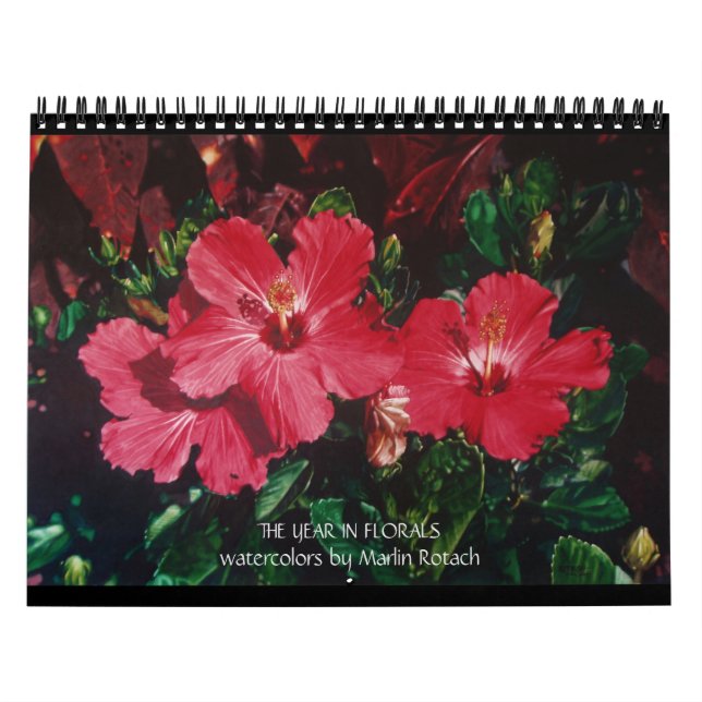 Watercolor Flowers Calendar Kalender (Titelbild)