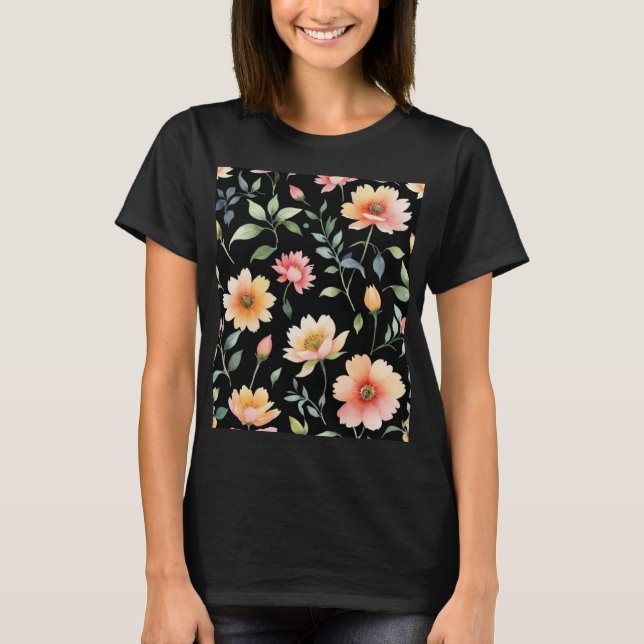 Watercolor Flowers T-shirt  (Vorderseite)