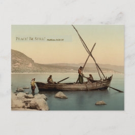 Watercolor Galilee Bible Christmas Postcard Postkarte