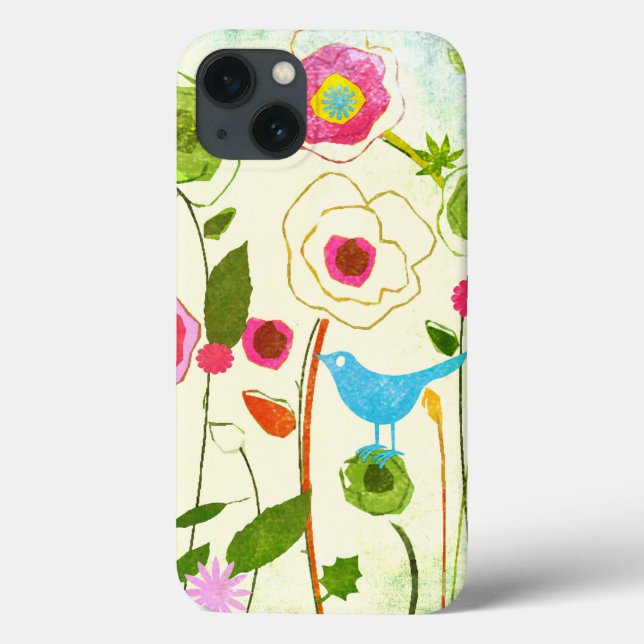 Watercolor Garden Flowers Case-Mate iPhone Hülle (Rückseite)