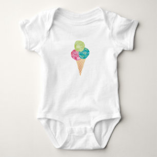 Watercolor gelato baby onsie strampler