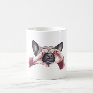 Watercolor German Shepherd Kaffeetasse