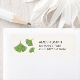 Watercolor Ginkgo Leaf Trio Nature Themed