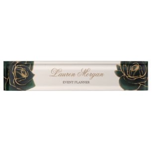 Watercolor Gold   Namensplakette