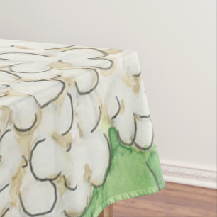 Watercolor Green und White Gingham Wedding Tischdecke