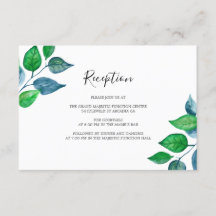Watercolor Greenerity Foliage Hochzeitsempfang