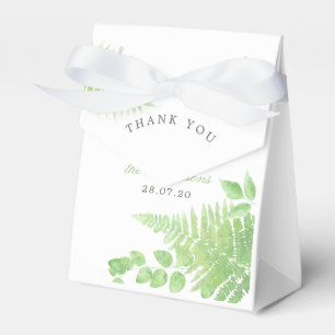 Watercolor Greenerity Foliage Wedding Vielen Dank Geschenkschachtel