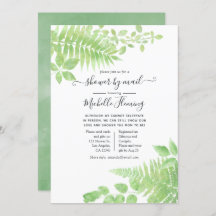 Watercolor Greenery Baby Shower by Mail