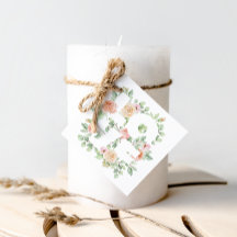 Watercolor Greeney und Rosen LOVE Valentinstag