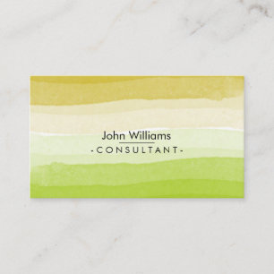 Watercolor Grün Moderne Abstrakte Pinakothek Züst Visitenkarte